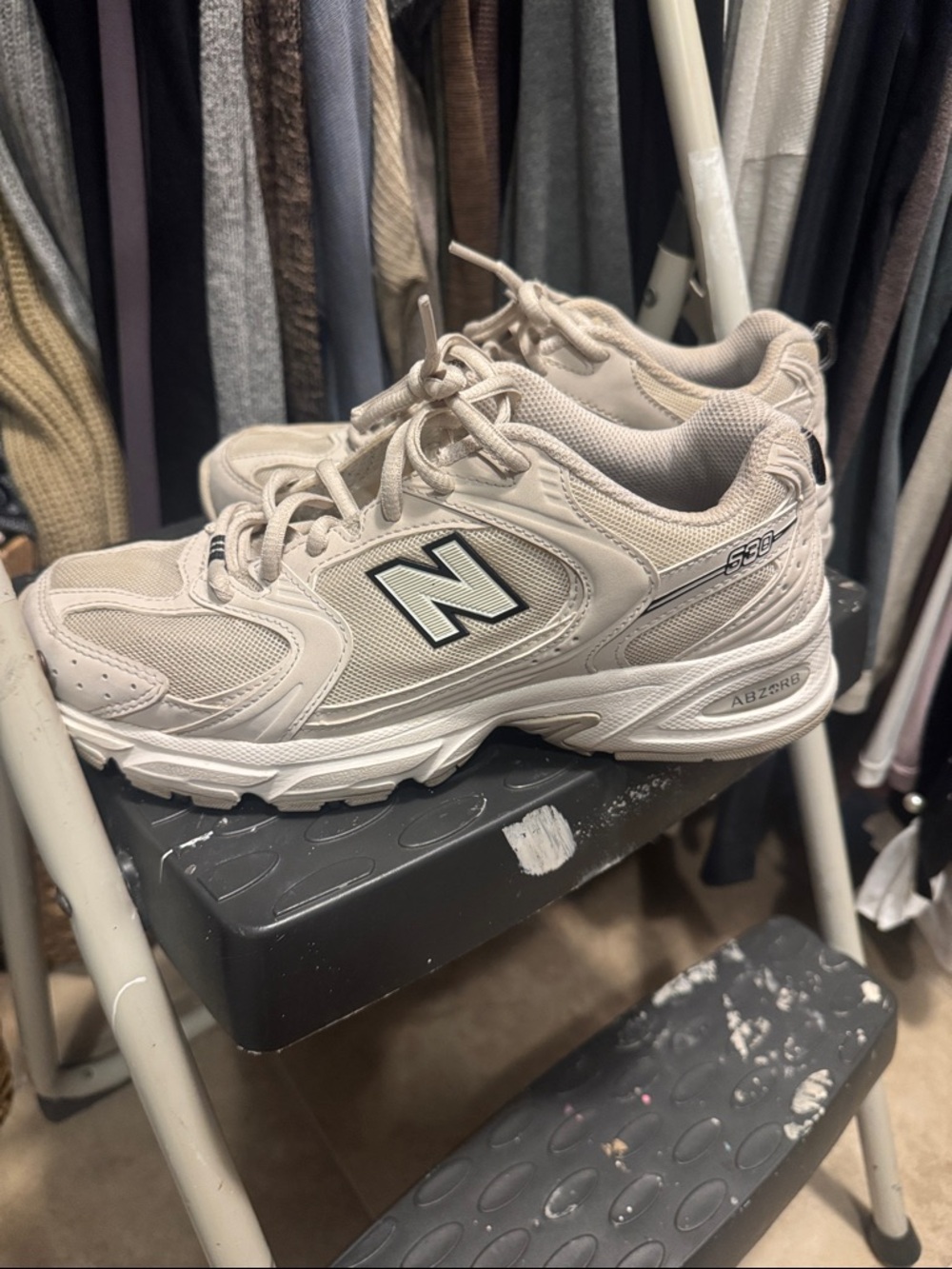 New Balance Beige/Tan 530 Athletic Sneakers